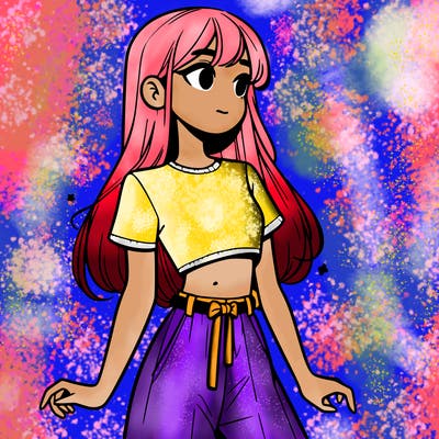 girl in a cute crop top