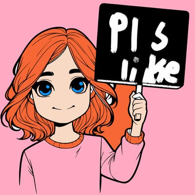 realistic girl holding up a sign