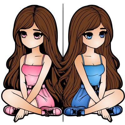 realistic girl split