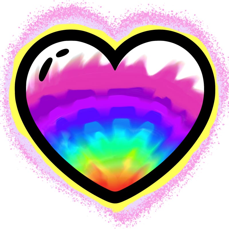 a blank heart