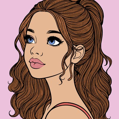 beautiful realistic girl