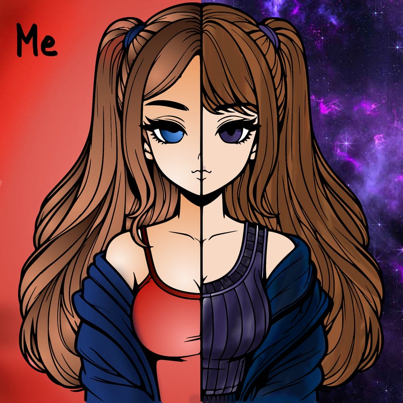 realistic girl split