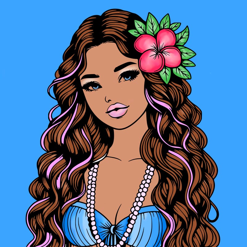 realistic beautiful hawaiian woman,long dress,haku lei, lips