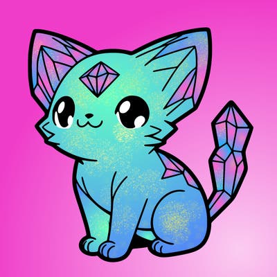 crystal kitten