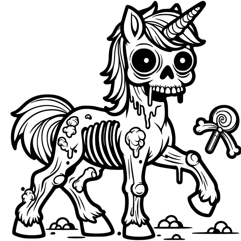 zombie unicorn
