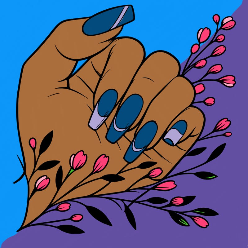 nails with french tip