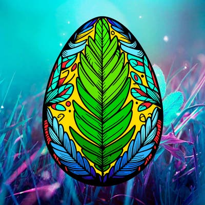 a detailed and realistic easter egg