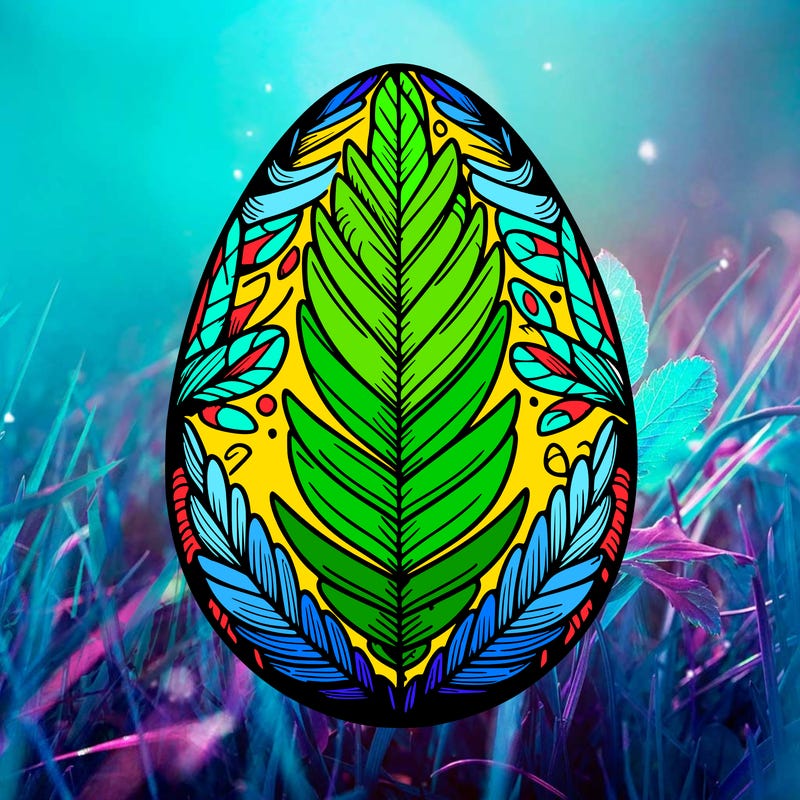 a detailed and realistic easter egg