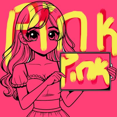 realistic pretty girl holding blank sign