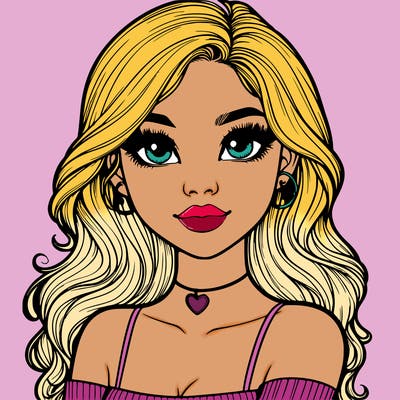 realistic pretty girl