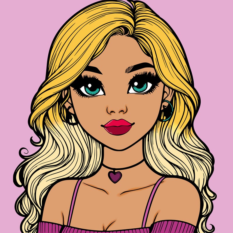 realistic pretty girl