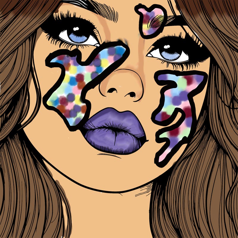 really realistic girl with lips