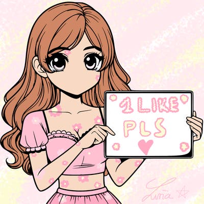 realistic pretty girl holding blank sign