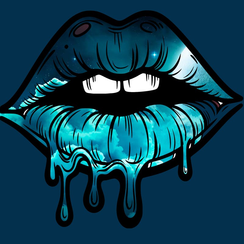 lips that look realistic and drip