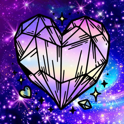 crystal heart