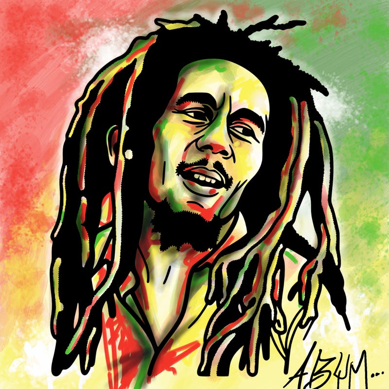 bob marley stikers
