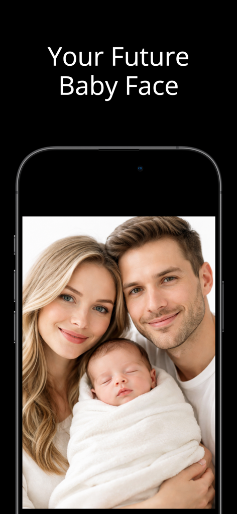 AI Baby Face Generator - Labs - Una pareja joven sosteniendo un bebé recién nacido que representa la predicción de la cara de un futuro bebé generada por la aplicación