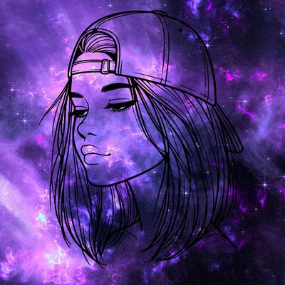 realistic  girl with a backwards hat