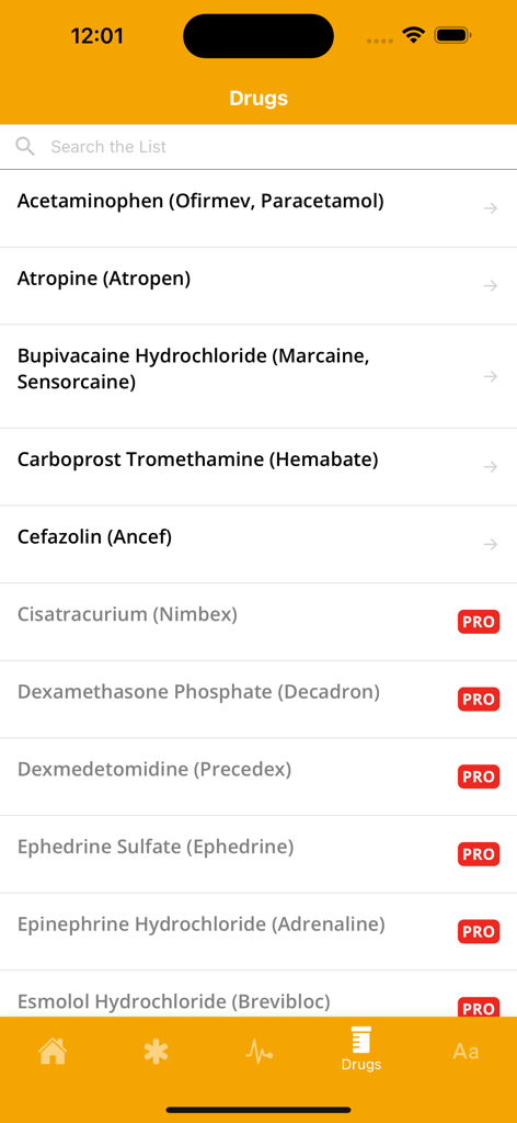 Master Anesthesia - A searchable list of anesthetic drugs and their clinical implications within the Master Anesthesia app