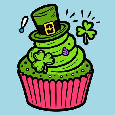 saint patrick’s day cupcake