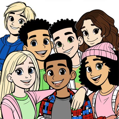 a mixed friend group