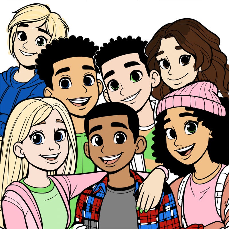 a mixed friend group