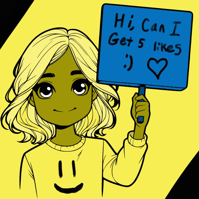 realistic girl holding up a sign