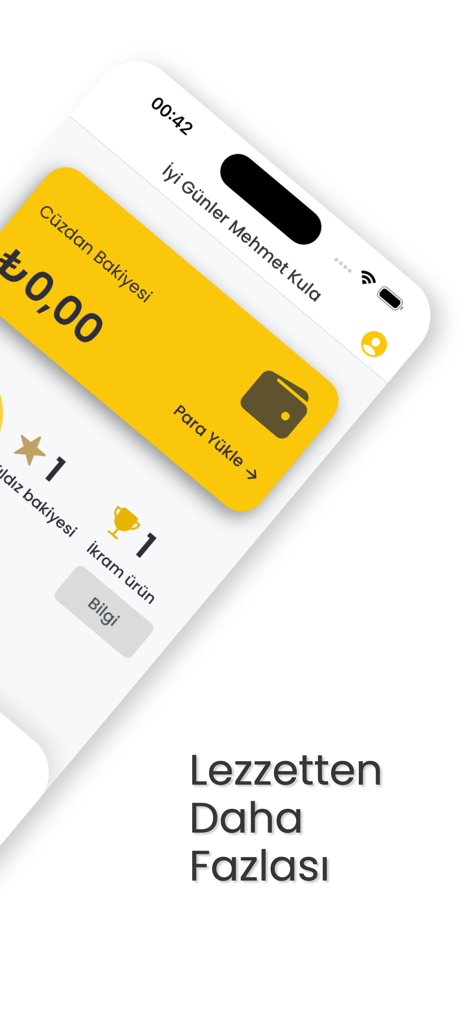 ZaterApp - ZaterApp mobile interface showing user wallet balance and loyalty reward stars