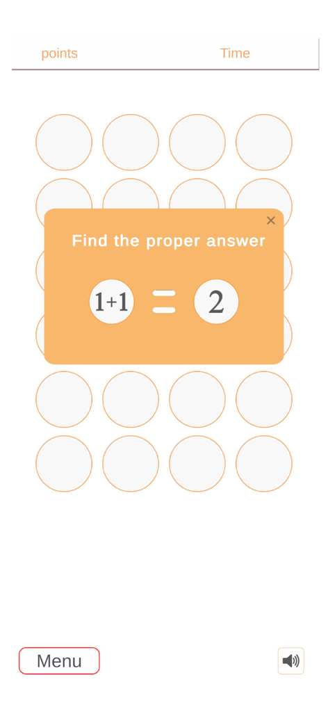 Simple mental math addition challenge in a clean brain training interface