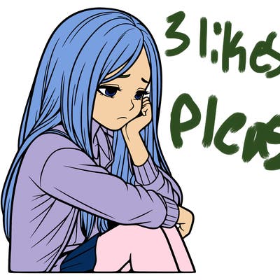 a realistic girl with depression