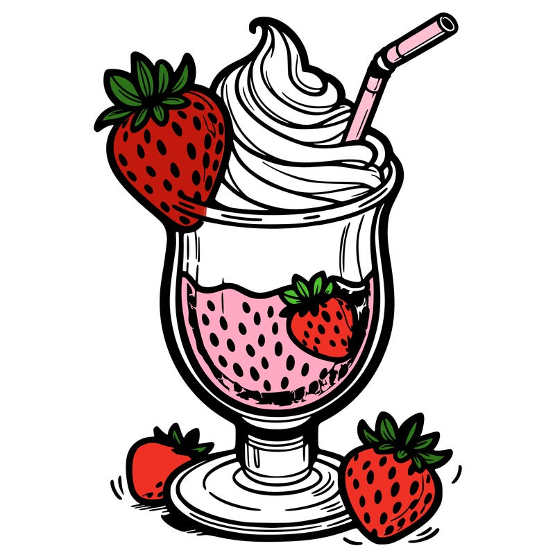 strawberry milkshake