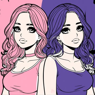 realistic twin sisters