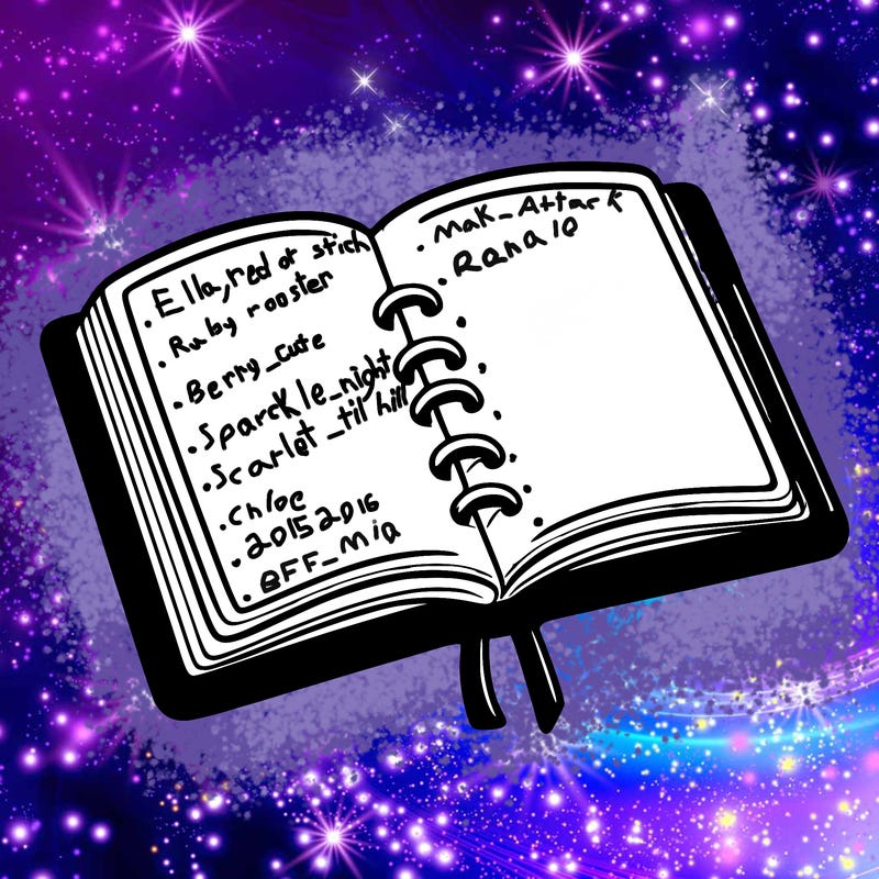 open note book blank