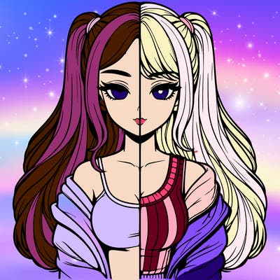 realistic girl split