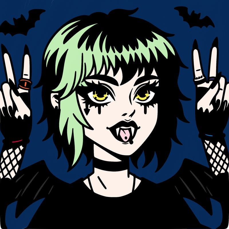 hot emo vampire woman