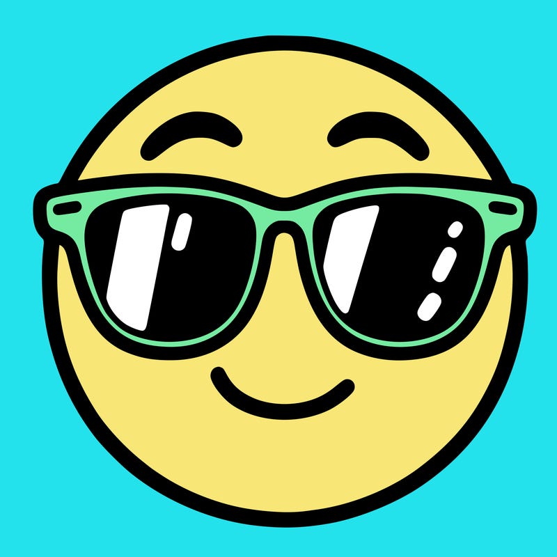 emoji with sunglasses