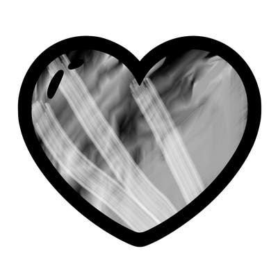 a blank heart