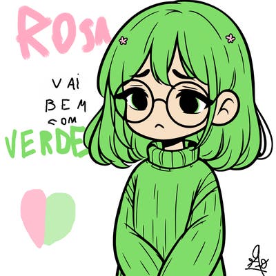 sad girl with glasses in a sweater