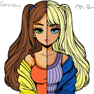 realistic girl split