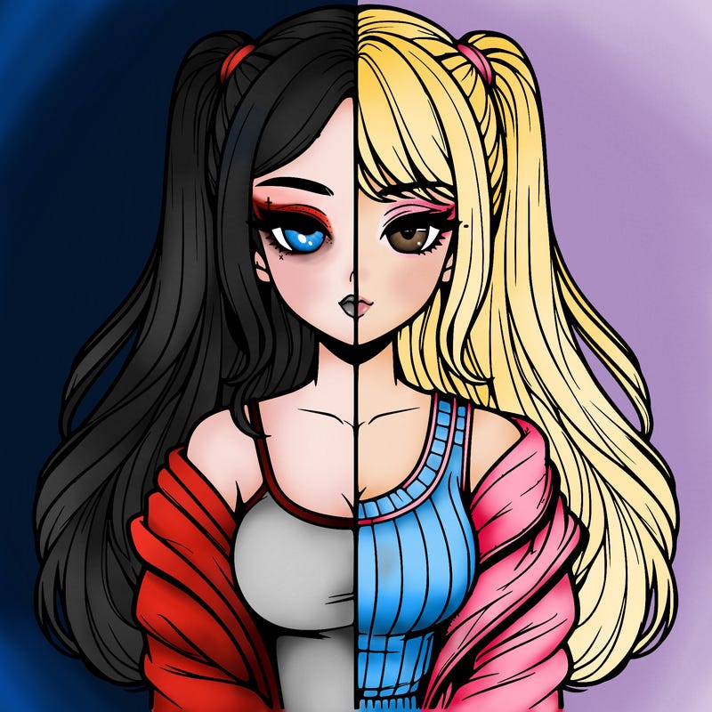 realistic girl split