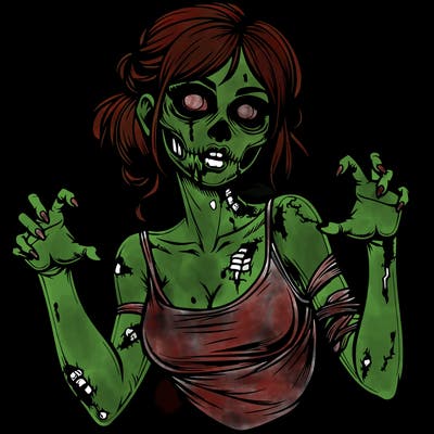realistic zombie girl