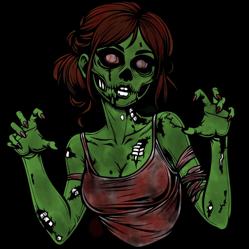 realistic zombie girl
