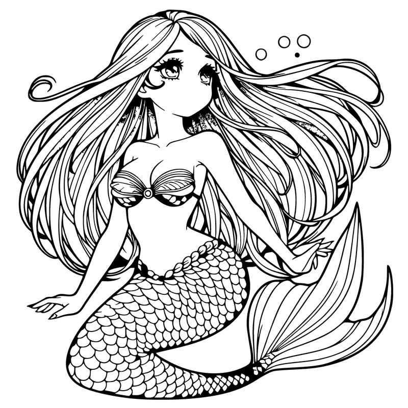 hyper realistic mermaid