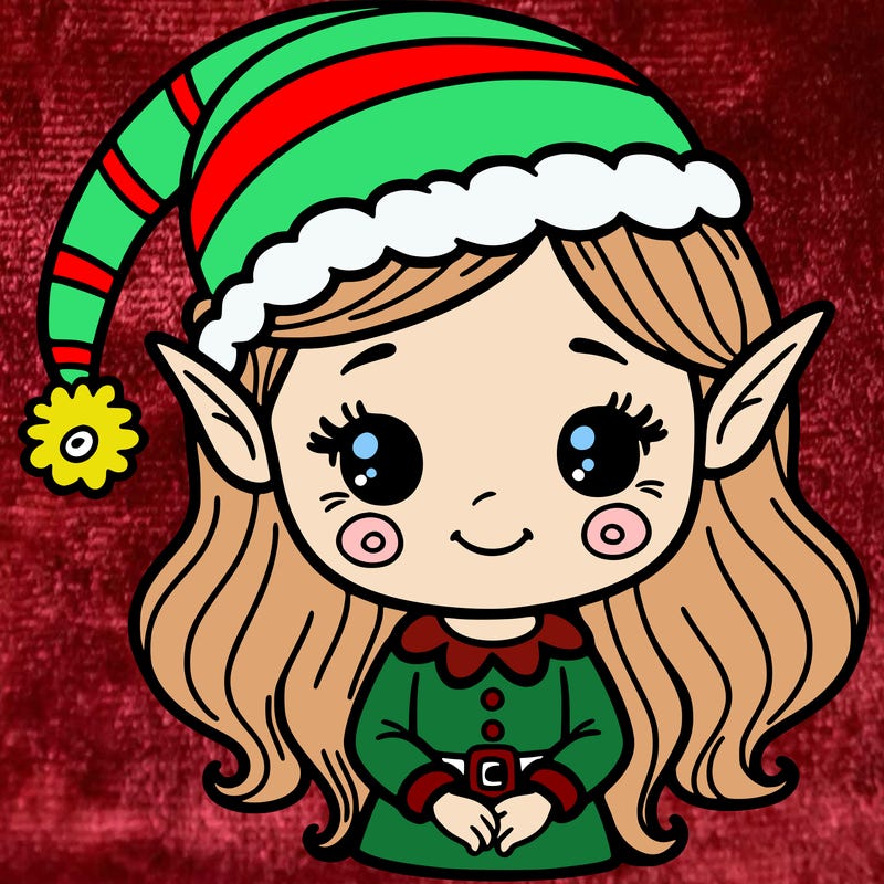 christmas elf girl