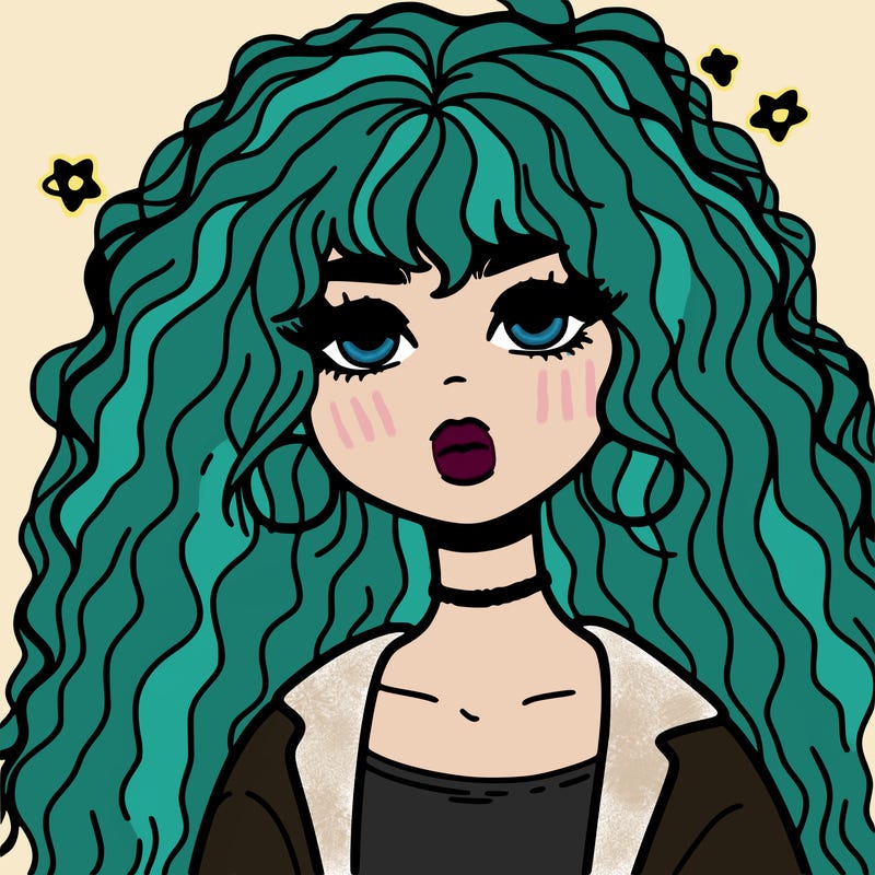 aesthetic girl with big hair