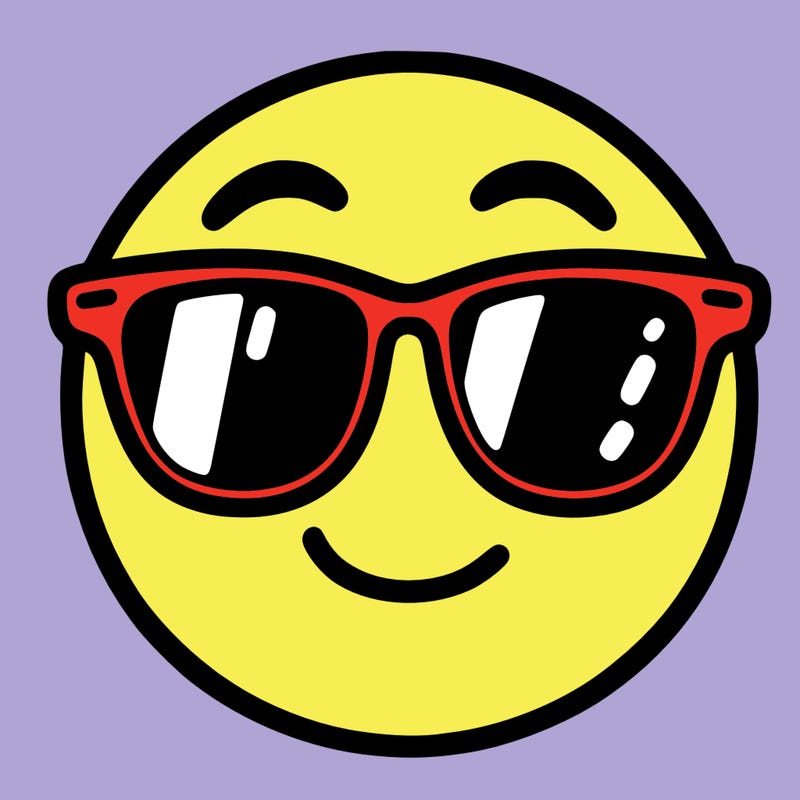 emoji with sunglasses