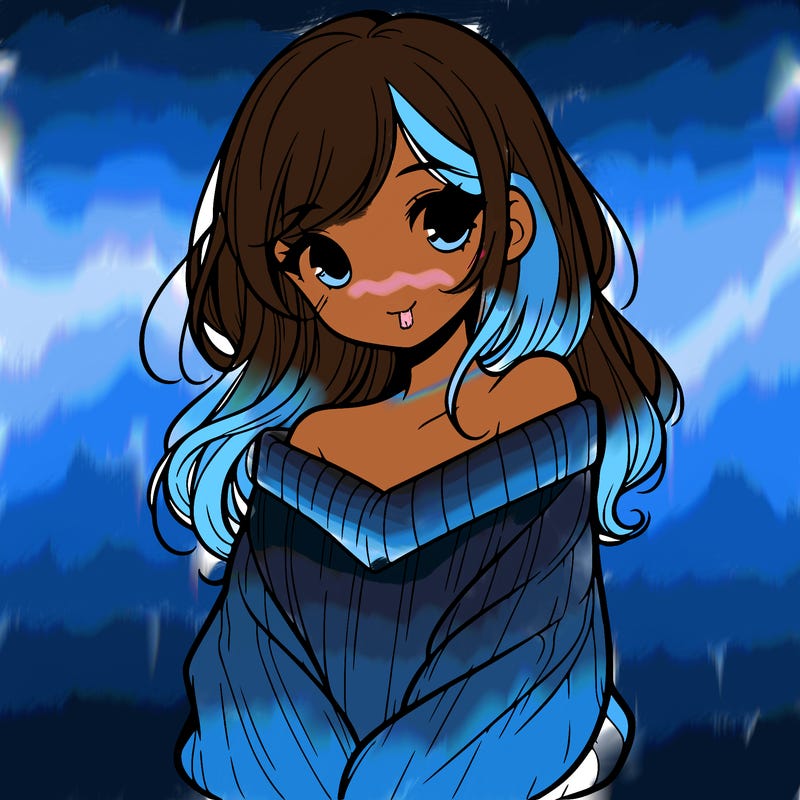 shy pretty girl wearing a sweater that is falling off one shoulder portrait