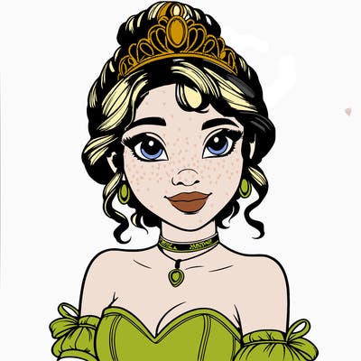 realistic princess tiana