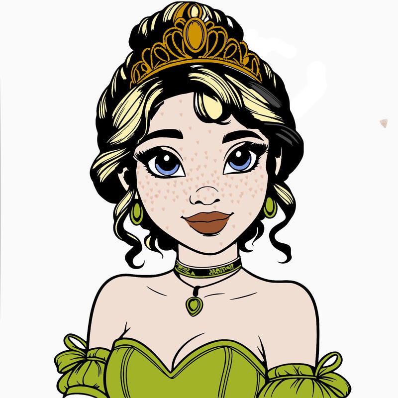 realistic princess tiana