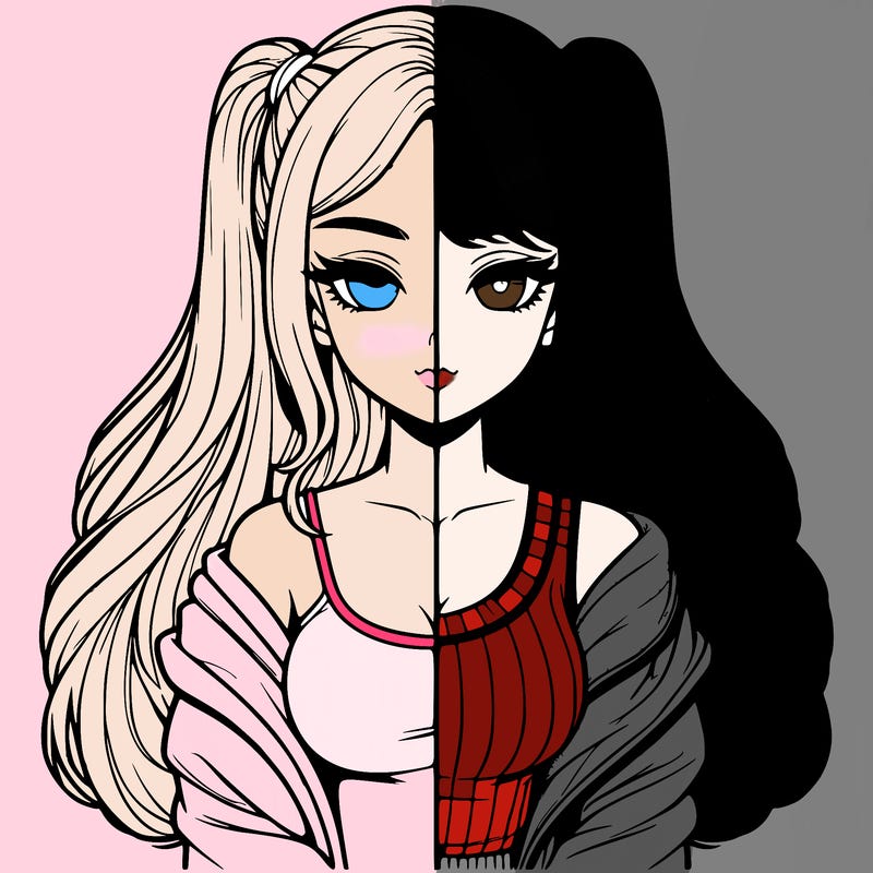 realistic girl split